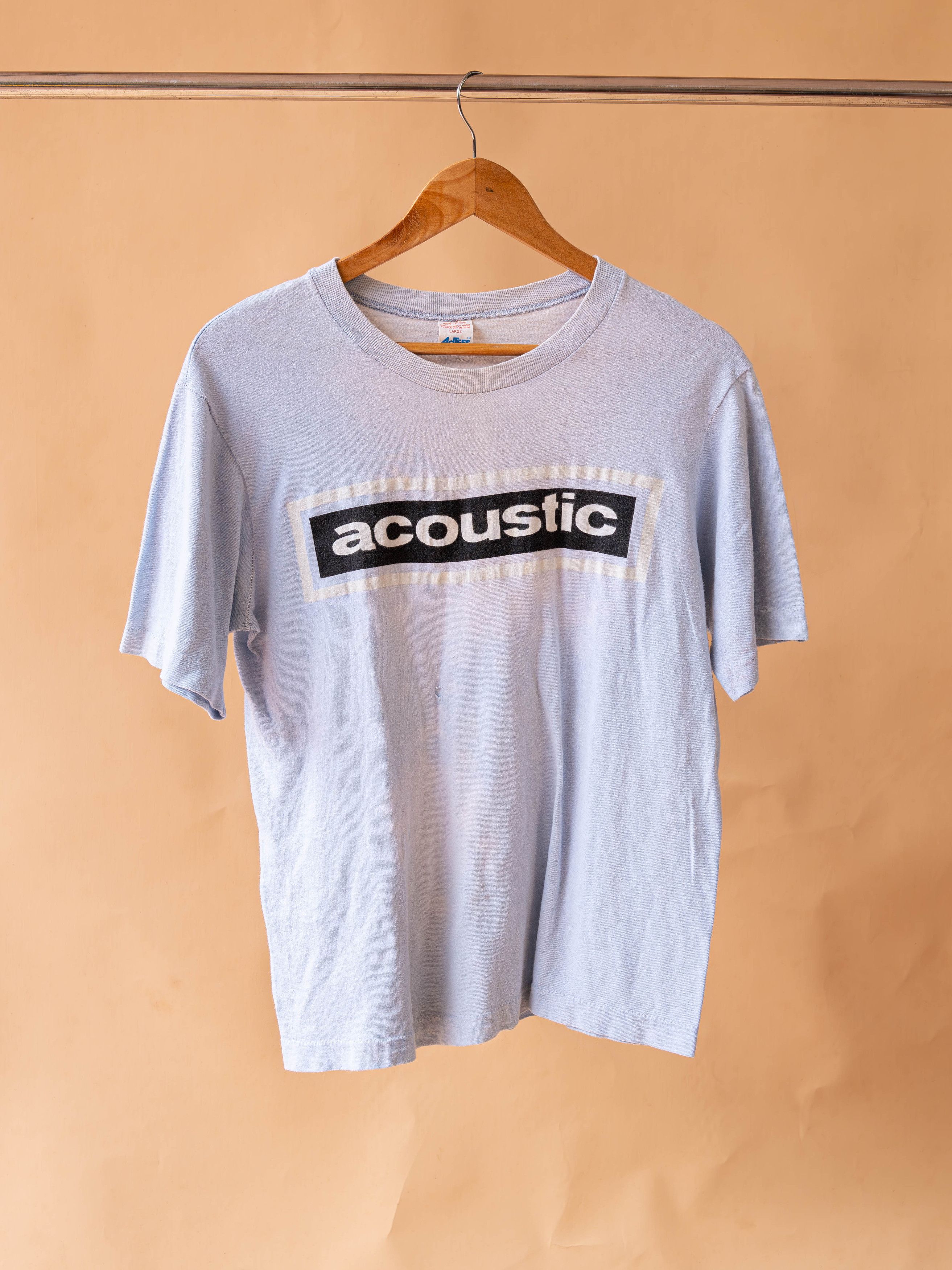 Vintage 1970s Acoustic Script Tee Size US M / EU 48-50 / 2 - 3 Thumbnail