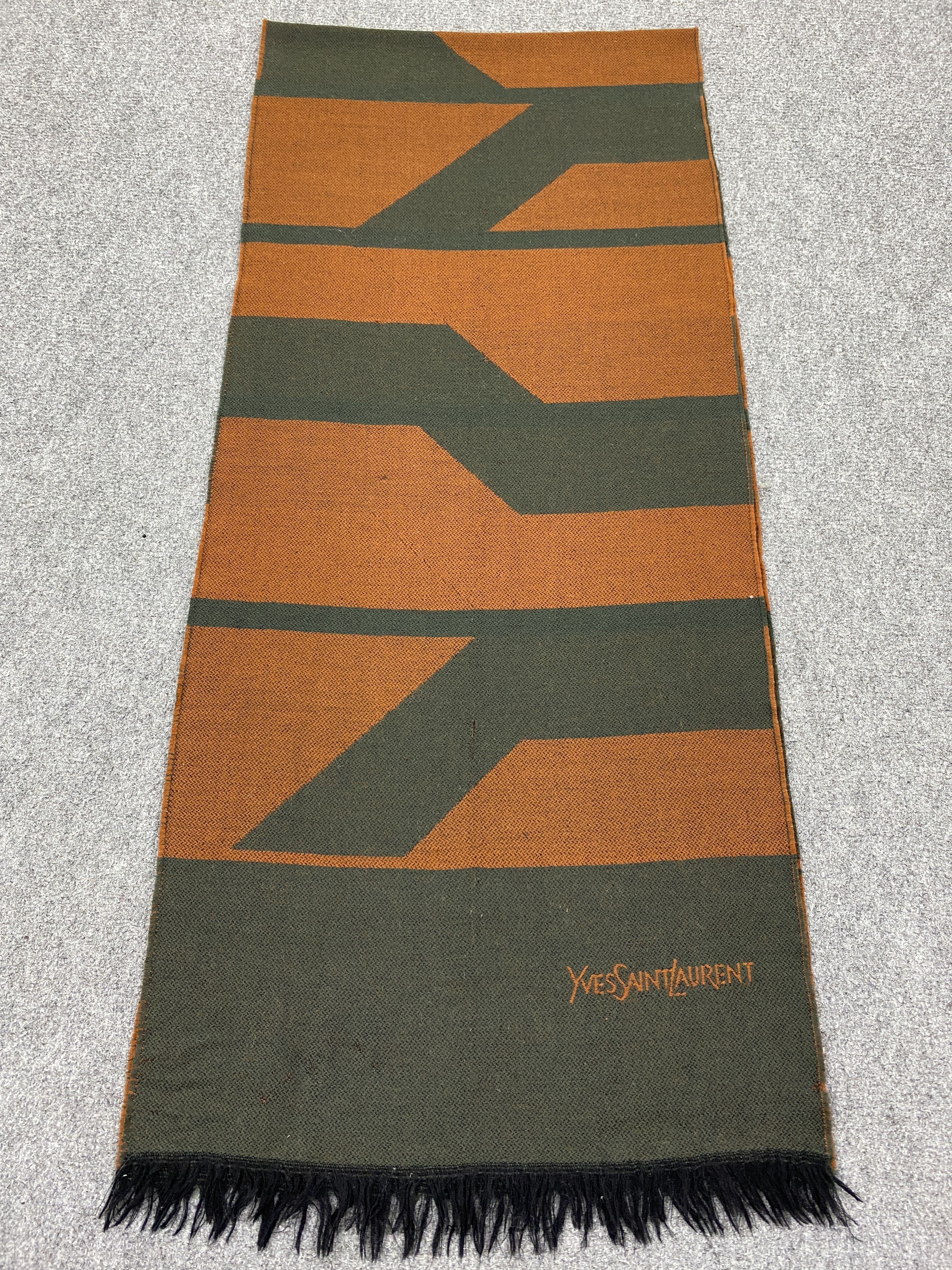 Yves Saint Laurent Vintage Yves Saint Lauren YSL Muffler Scarf SC0076 Size ONE SIZE - 5 Thumbnail