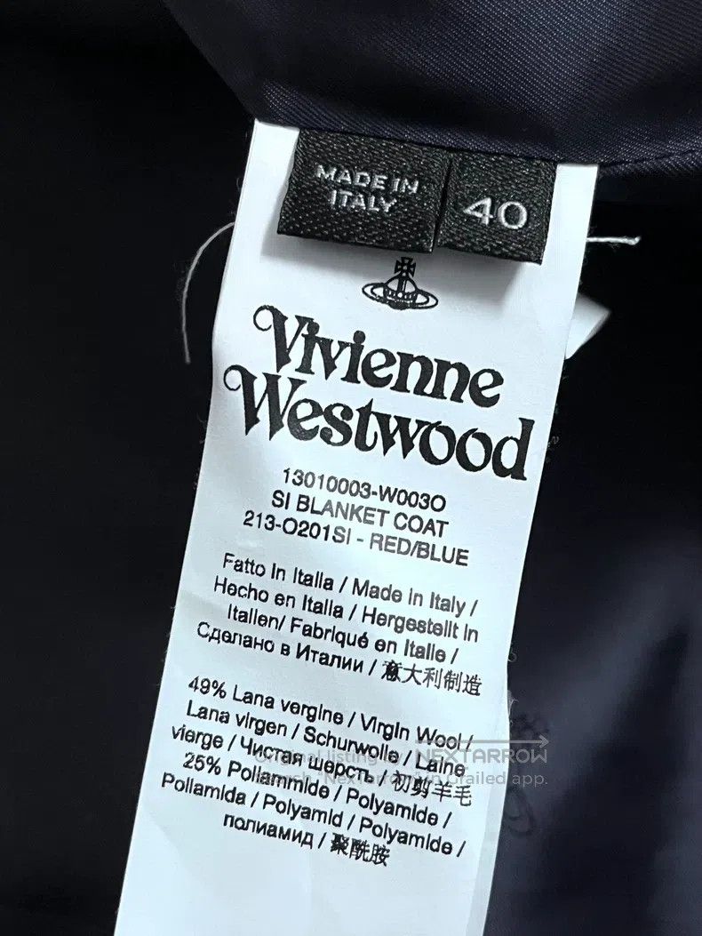 Vivienne Westwood Vivienne Westwood Asymmetrical Red and Blue Plaid Wool Coa Size XS / US 0-2 / IT 36-38 - 9 Thumbnail