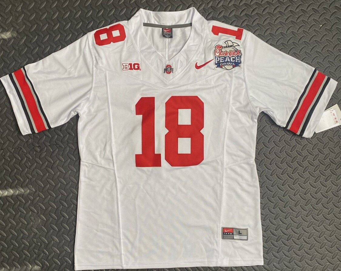Other Men’s Ohio State Jersey - Marvin Harrison Jr. - #18 White Size US L / EU 52-54 / 3 - 2 Thumbnail