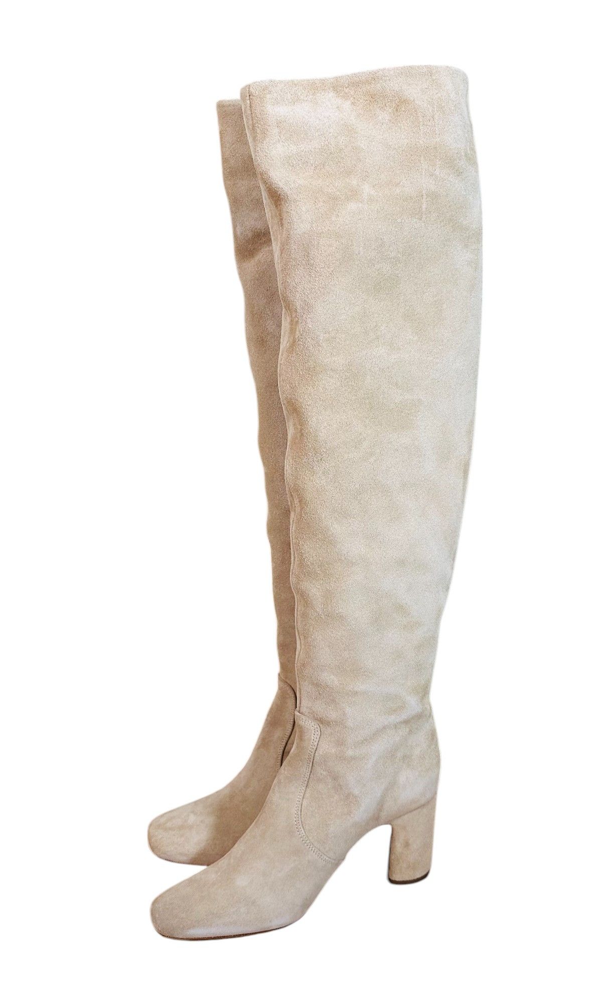 Rouje Violetta Suede Leather Boots in Cappuccino color Size US 6 / IT 36 - 2 Thumbnail