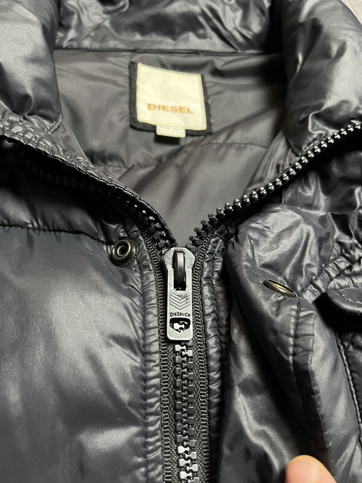 Diesel DIESEL Archive Y2K Tactical Puffer Jacket Black XL Size US XL / EU 56 / 4 - 4 Thumbnail