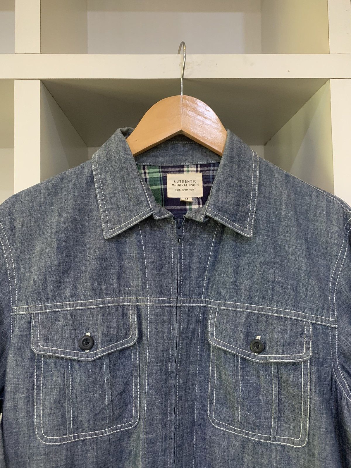 Uniqlo Uniqlo Zipper denim jacket Size US M / EU 48-50 / 2 - 8 Thumbnail