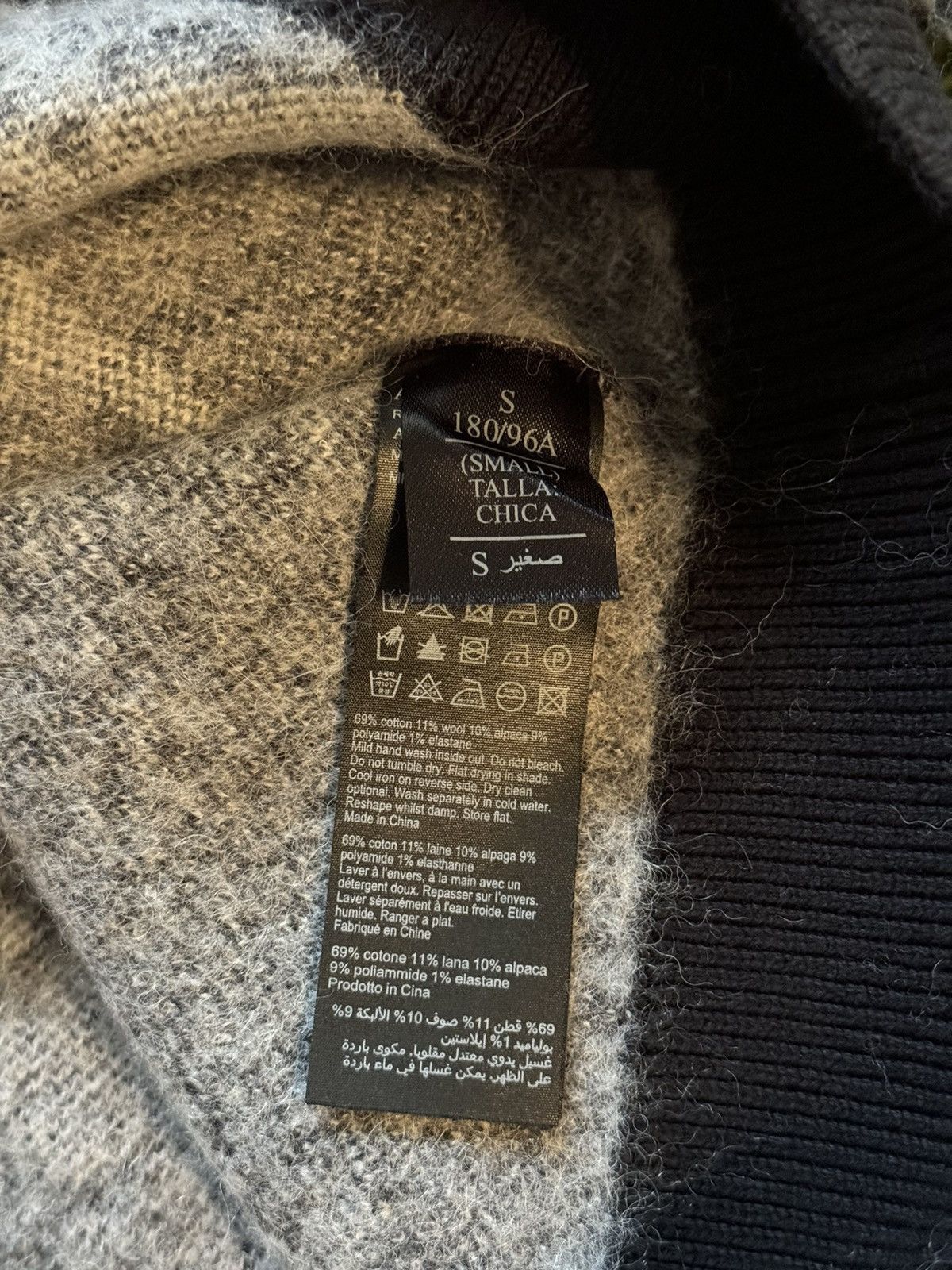 Allsaints × Designer Allsaints avant garde big logo wool alpaca blend sweater Size S / US 4 / IT 40 - 5 Thumbnail