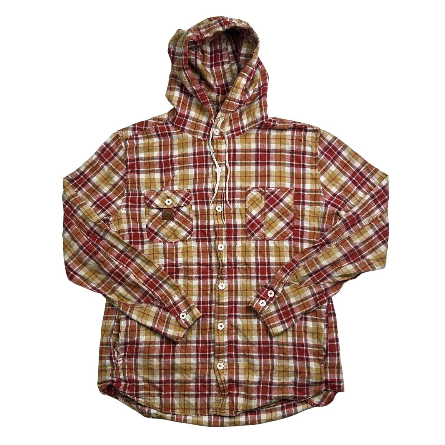 JNCO JNCO Men's Plaid Hoodie Shacket Size US L / EU 52-54 / 3 - 1 Thumbnail