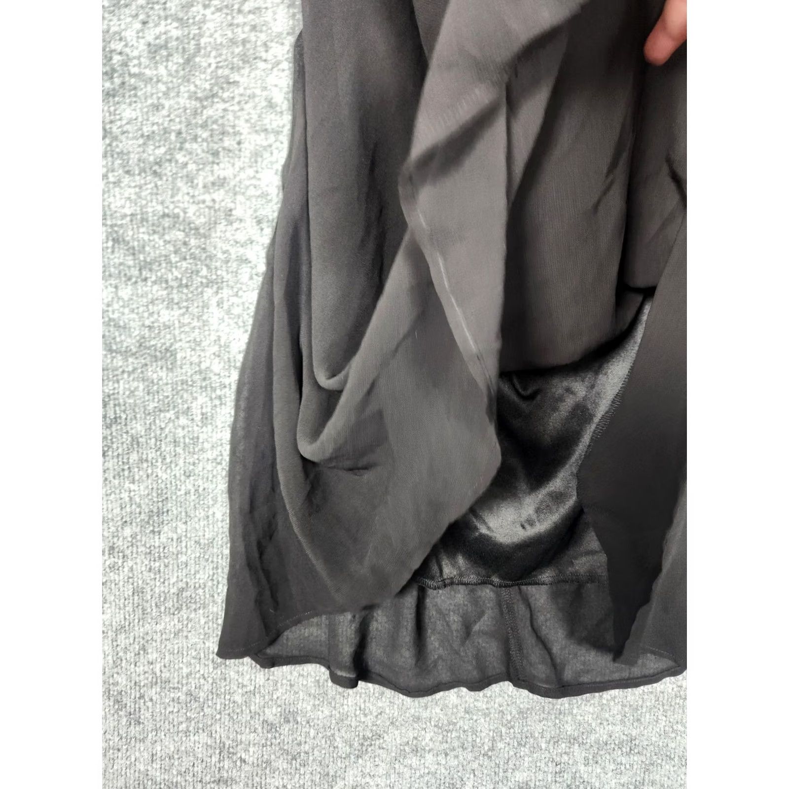 Avenue Miss Avenue Womens Large Black Strapless Chiffon Overlay Party Cocktail Dress Size L / US 10 / IT 46 - 5 Thumbnail