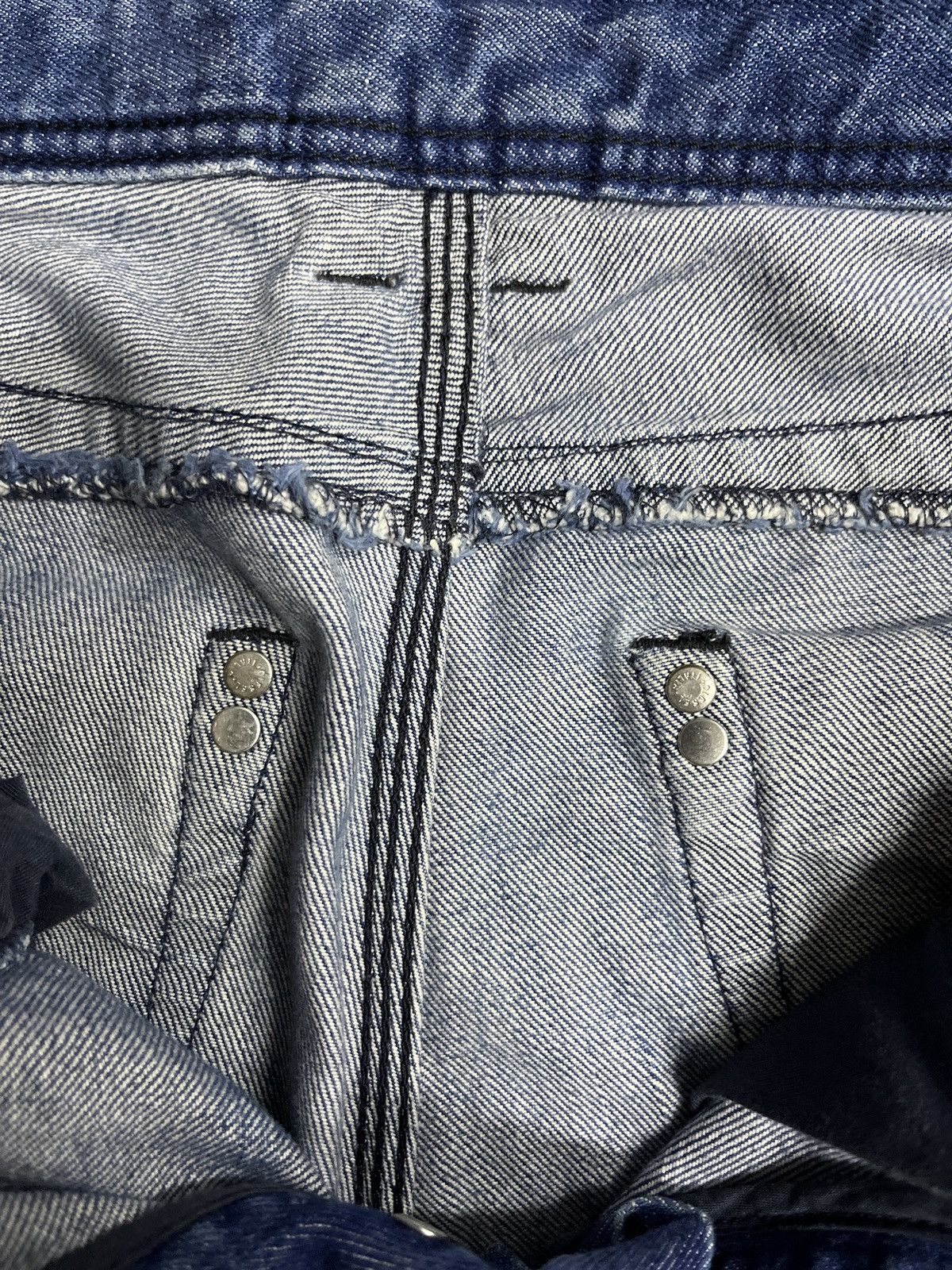 Diesel 2000s Diesel Punk Studded Washed Selvedge Denim Timmen Jeans Size US 32 / EU 48 - 13 Thumbnail