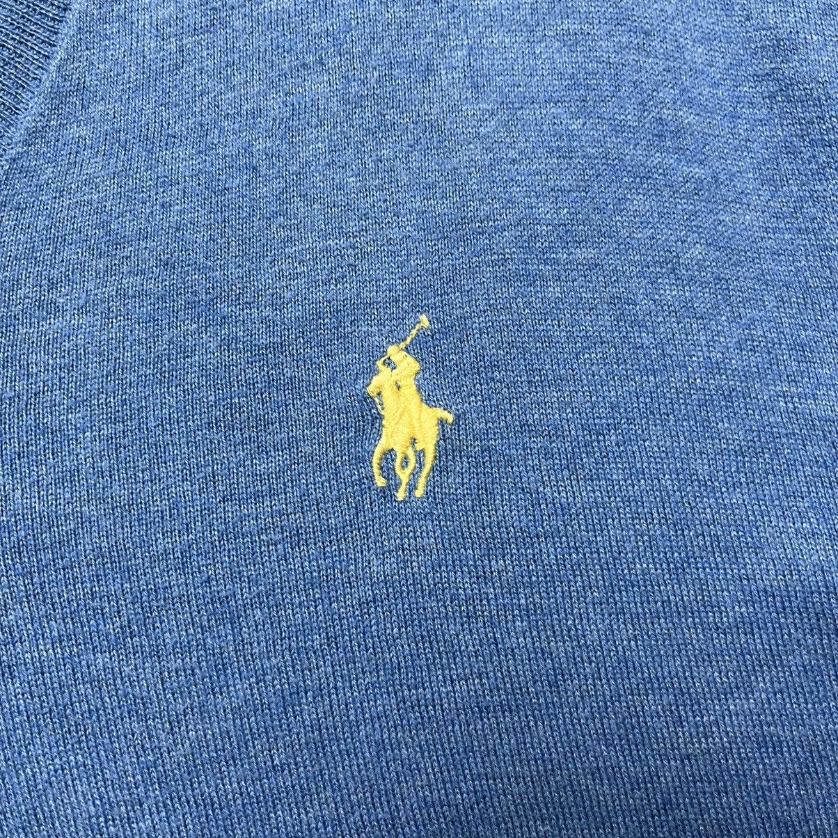Polo Ralph Lauren × Vintage Vintage Polo Ralph Lauren Blue Sweater V-Neck Streetwear Y2K Size US S / EU 44-46 / 1 - 3 Thumbnail
