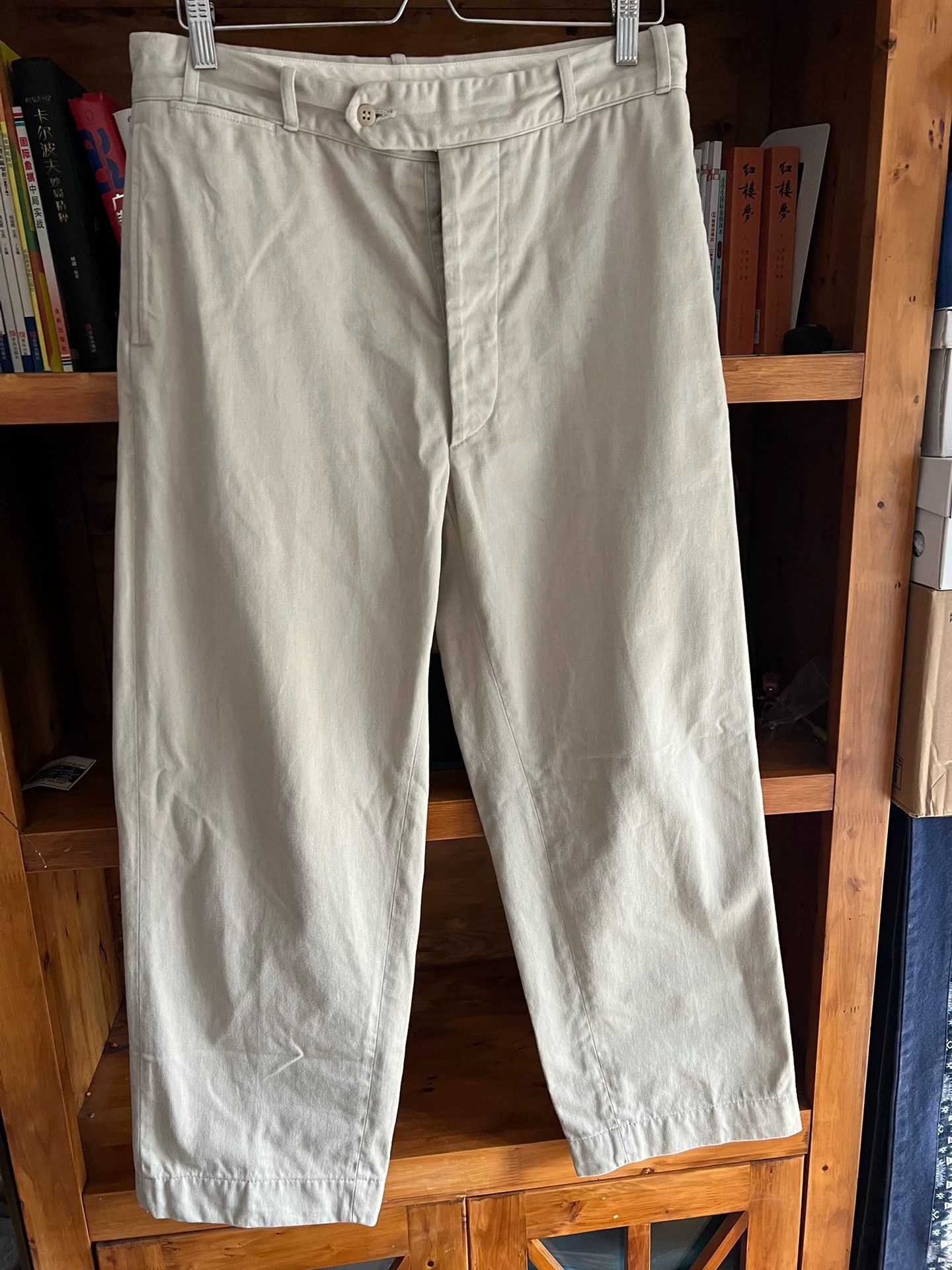 At Last & Co Atlast&Co Timeworn Ivory 34 High-Waist Pants Size US 34 / EU 50 - 2 Thumbnail