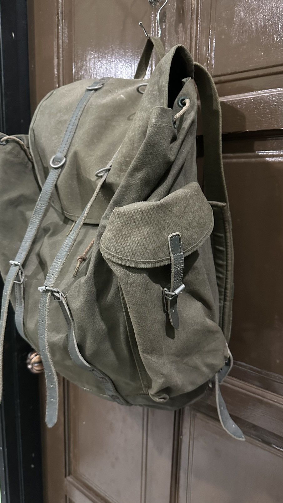 Army Of Me 🔥Rare🔥 1940s Deuter Augsburg Rucksack leather Backpack Size ONE SIZE - 4 Thumbnail