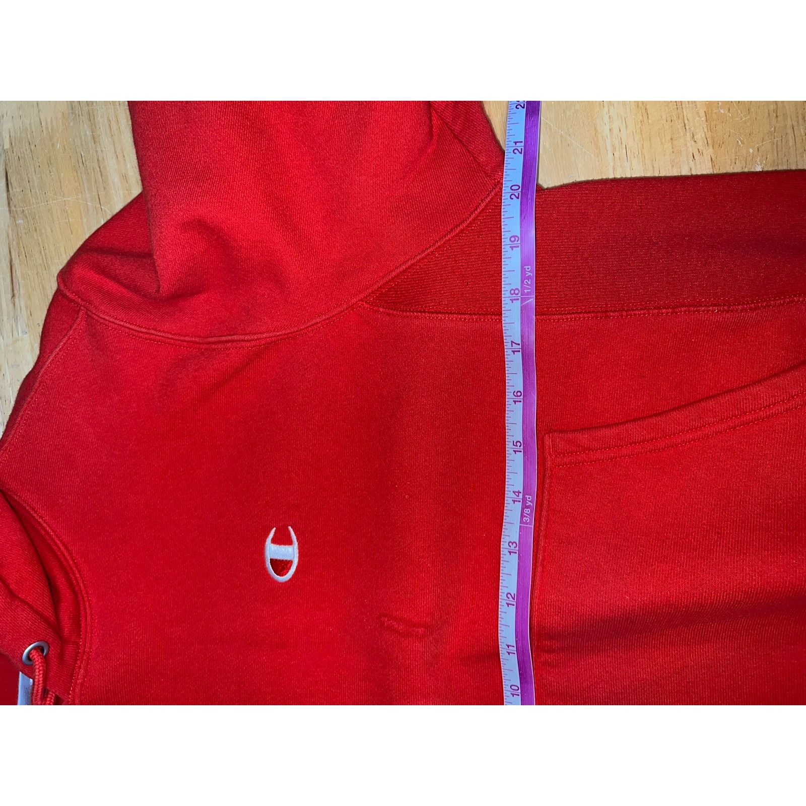 Vintage Champion Reverse Weave red Hoodie Y2K 2000s Size Small Size US S / EU 44-46 / 1 - 9 Thumbnail