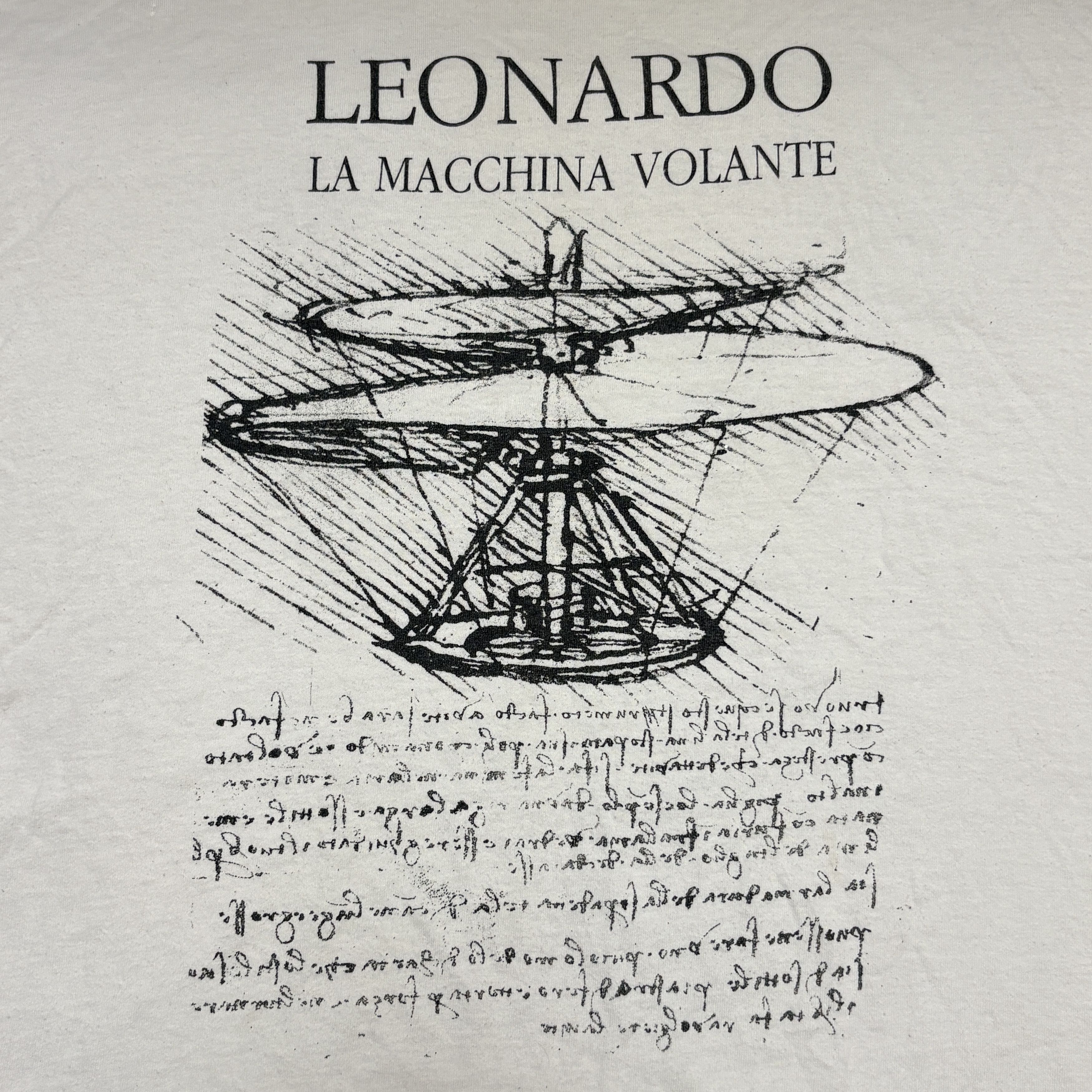 Vintage Vintage Leonardo Da Vinci T Shirt 90s Screen Stars Art Tee Size US XL / EU 56 / 4 - 4 Thumbnail