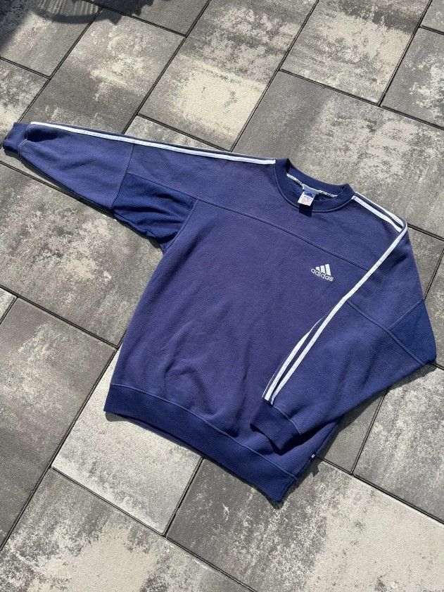 Adidas Adidas Vintage Sweatshirt Embroidered Logo Stripes 90s Size US L / EU 52-54 / 3 - 2 Thumbnail