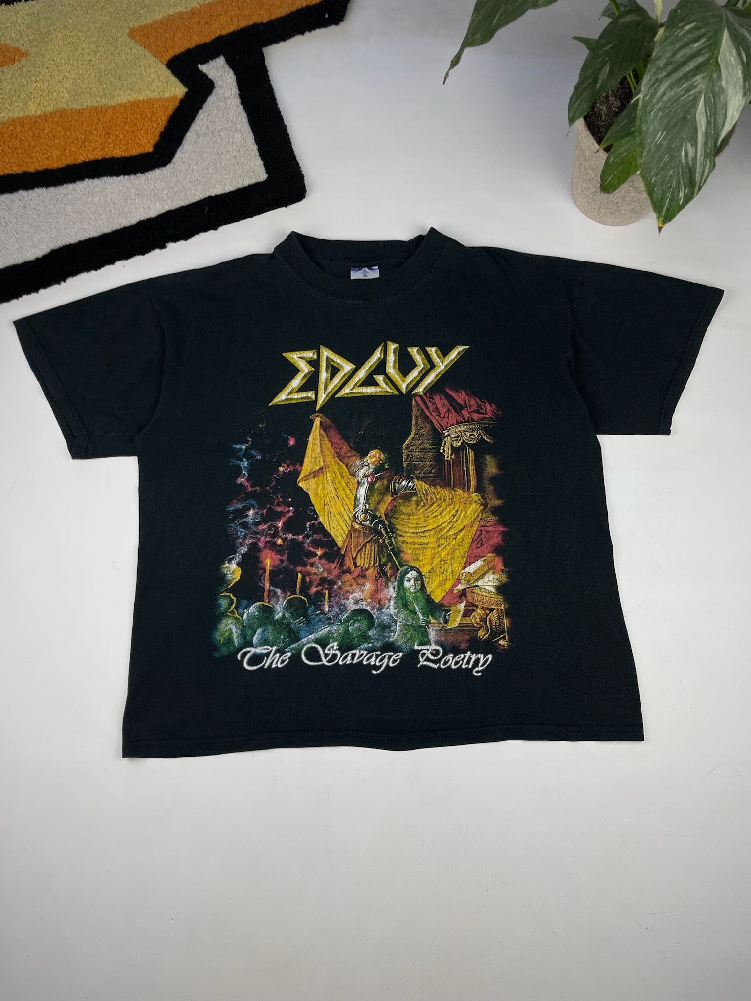 Band Tees Vintage Edguy Tour Metal Band Tshirt 90s Size US XL / EU 56 / 4 - 1 Thumbnail