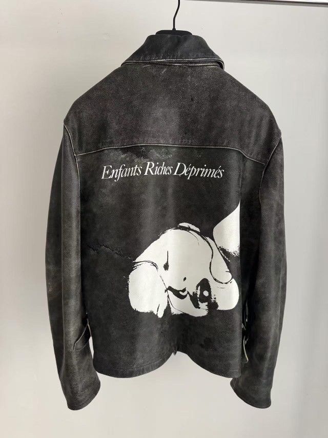 Enfants Riches Deprimes ERD 23fw sleep sound leather jacket  