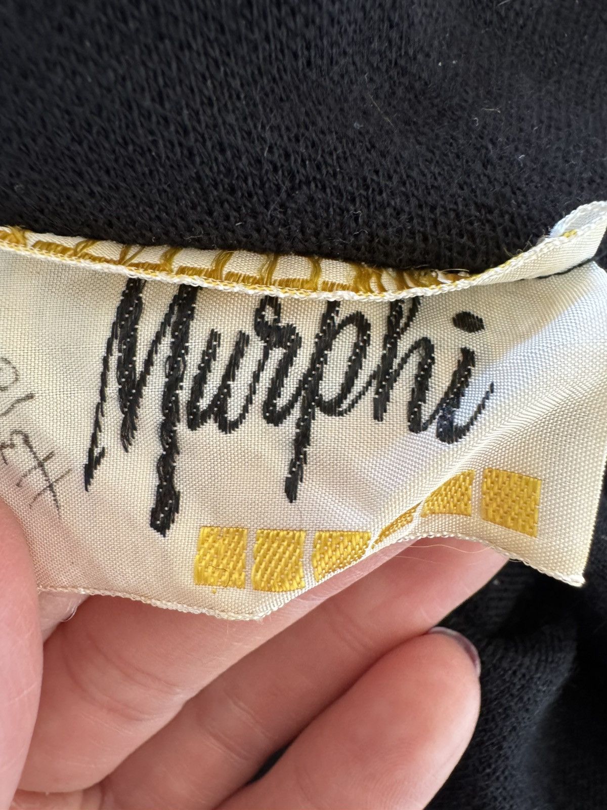 Other Murphi 60s mini mod dress black high lace neck embellished Size XS / US 0-2 / IT 36-38 - 3 Thumbnail