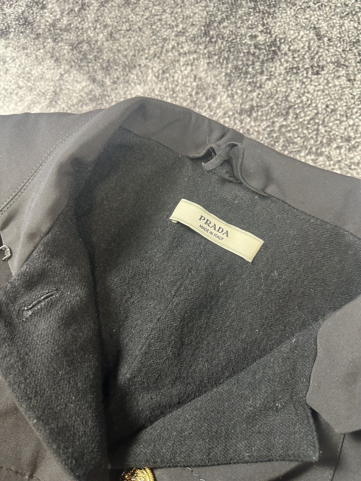 Prada Prada Black Coat Blazer Streetwear Luxury Rare 46 Casual USA Size L / US 10 / IT 46 - 3 Thumbnail