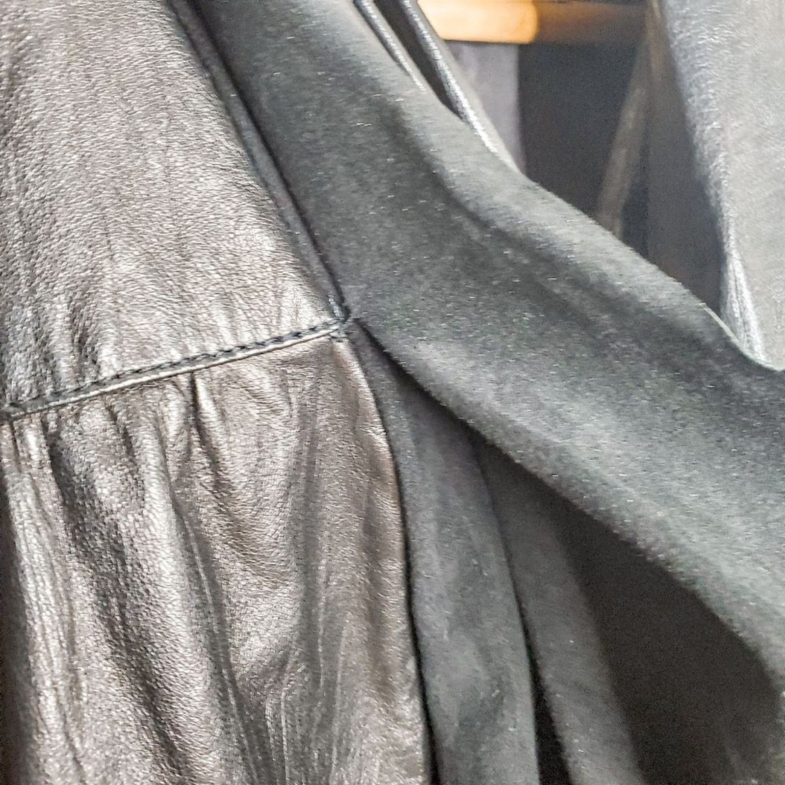 Diane von Furstenberg DVF Black Soft Leather Meringue Draped Moto Jacket Size 2 Size XS / US 0-2 / IT 36-38 - 4 Thumbnail