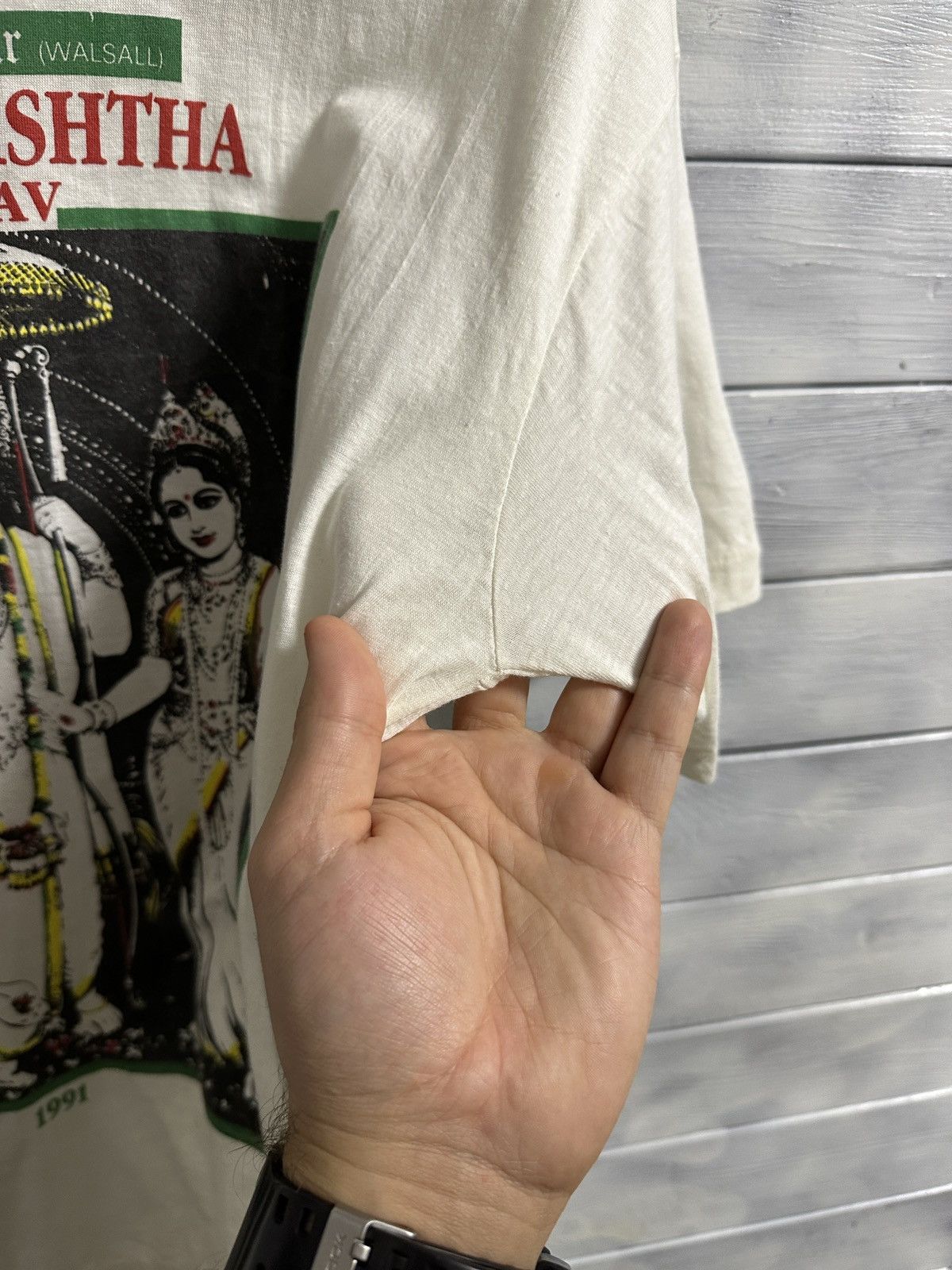 Vintage Rare Vintage T-Shirt 1991 Pran Pratishtha Mahotsav Size US M / EU 48-50 / 2 - 7 Thumbnail