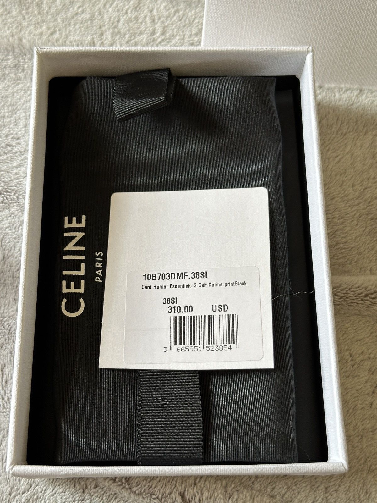 Celine Celine Black Leather Logo Cardholder Size ONE SIZE - 6 Thumbnail
