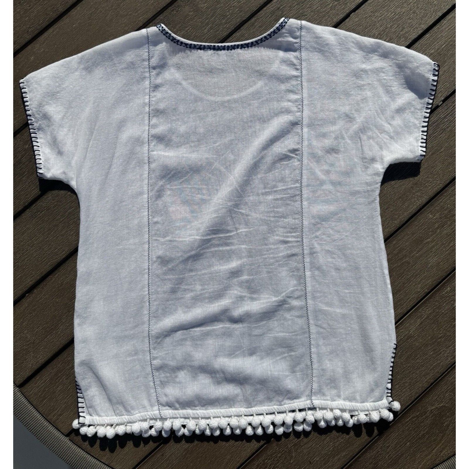Madewell Madewell Boho cotton hippie embroidered top shirt xs Size XS / US 0-2 / IT 36-38 - 4 Thumbnail