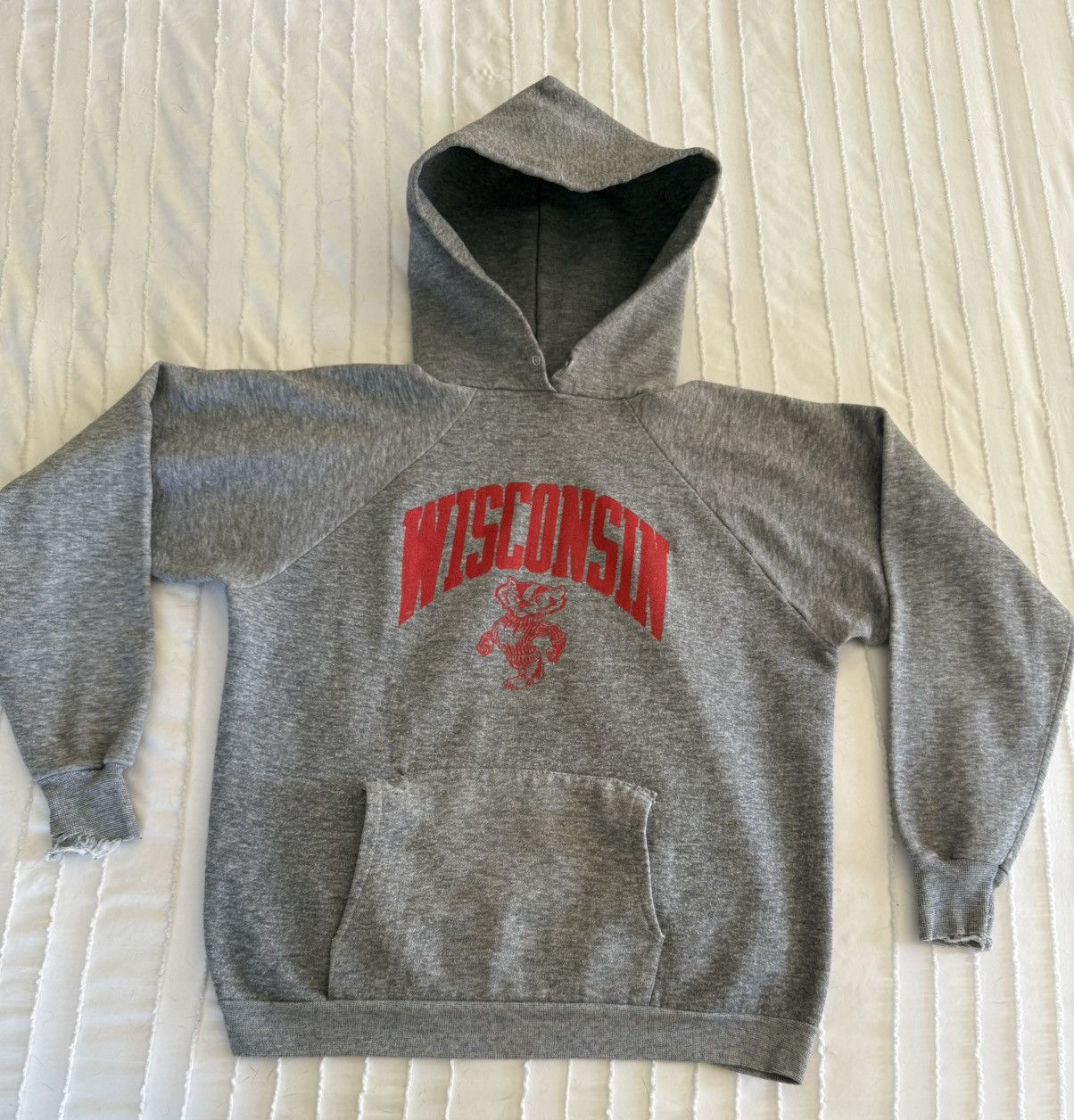 Vintage Wisconsin 80s vintage Hoodie Size US M / EU 48-50 / 2 - 1 Thumbnail