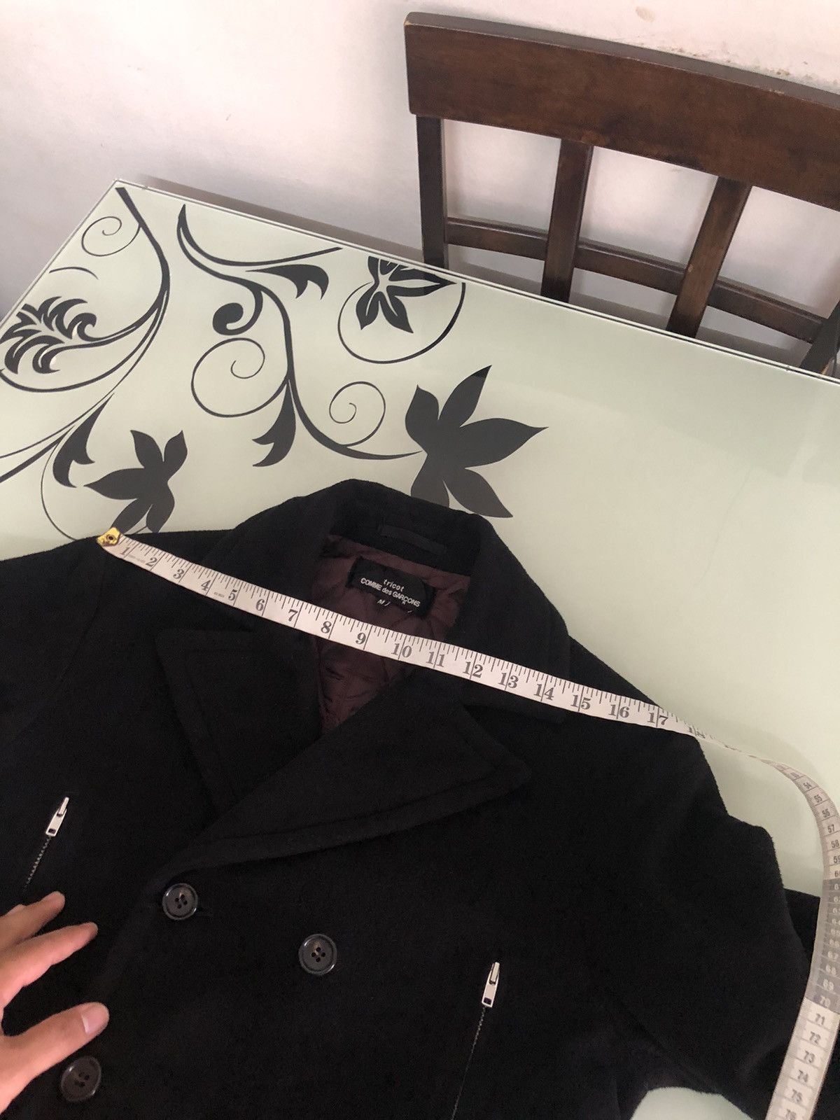 Comme des Garcons 🥷 Comme des Garcons Fleece Winter Pea Coat Jacket Size M / US 6-8 / IT 42-44 - 23 Thumbnail