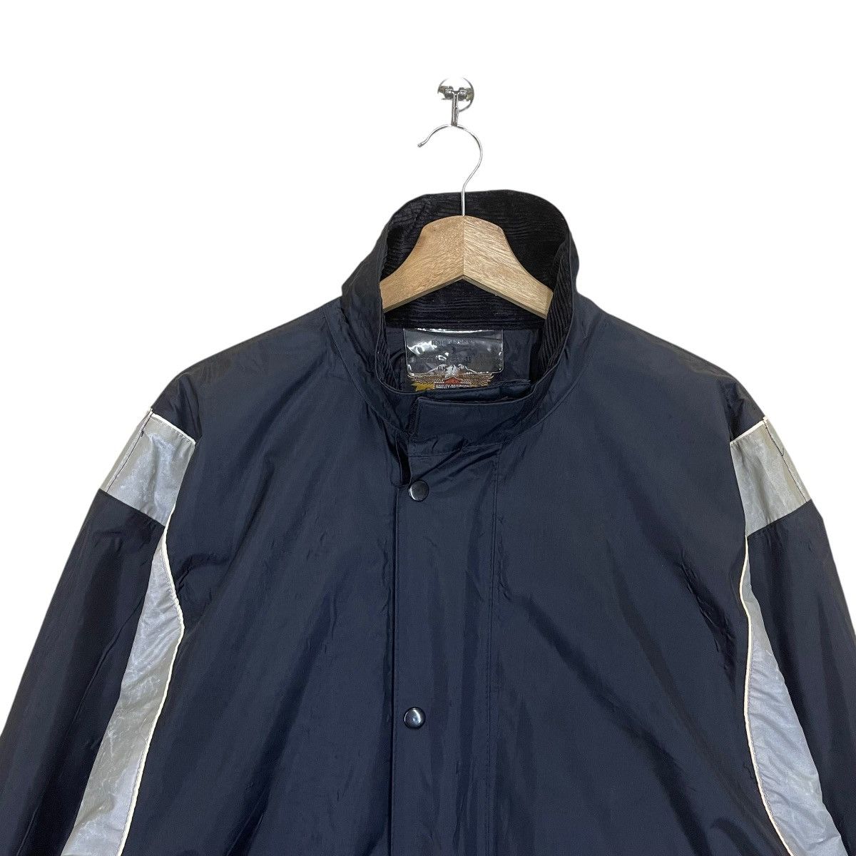 Harley Davidson × Vintage Vintage 90s Harley Davidson Windbreaker Zipper Jacket Size US XL / EU 56 / 4 - 5 Thumbnail