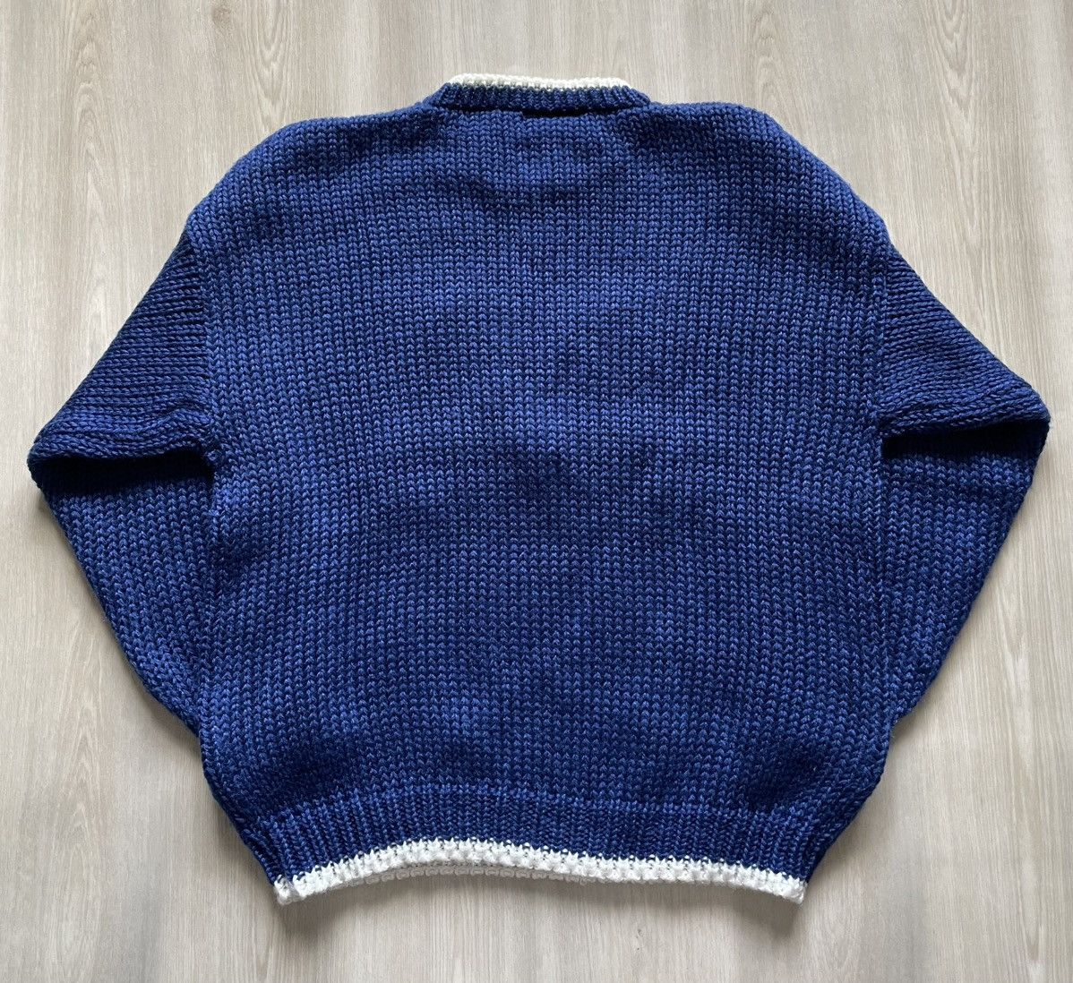 Vintage VTG 80s Eve Teddy Bear Sweater Hand Knit Christmas Sz 22 Size XXL / US 16-18 / IT 52-54 - 5 Thumbnail