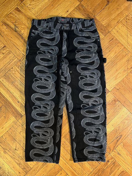 Supreme SUPREME X HYSTERIC GLAMOUR SNAKE DENIM | Grailed