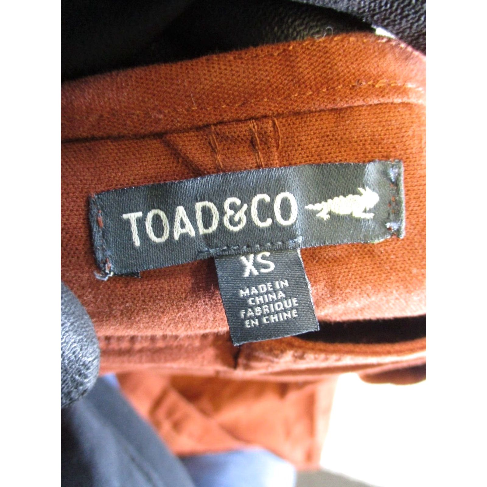 Toad&Co VINTAGE Toad&Co Dress Shirt Women XS Brown Canvas Cotton Blend A-Line Short Flare 90s? (Note: 90s not in data) Size XS / US 0-2 / IT 36-38 - 3 Thumbnail