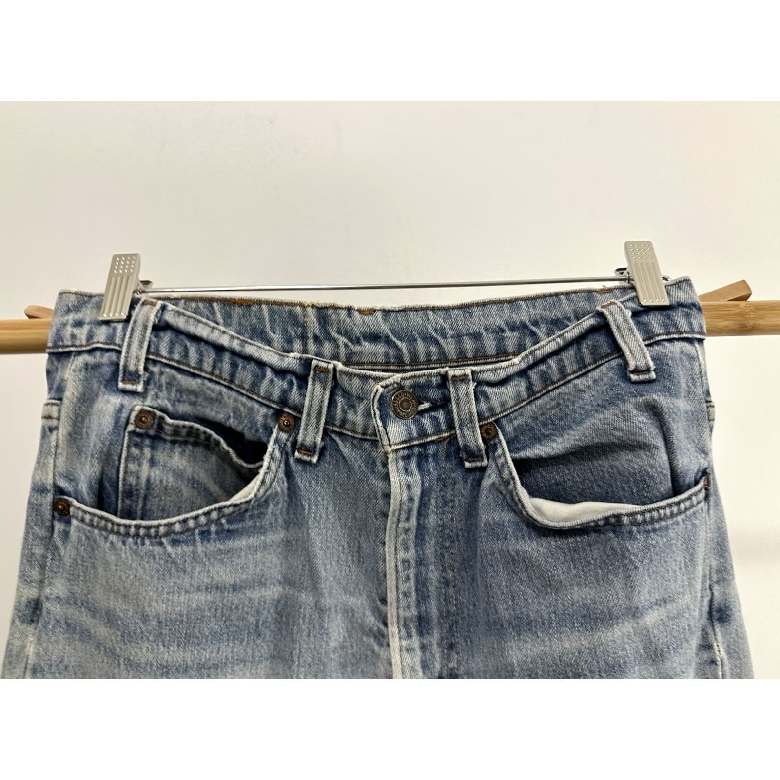 Levi's VTG Levi's Orange Tab Distressed Faded Worn Denim Jeans 32 x 32 Denim Bootcut Men Jeans Blue 70s Vintage Levi's Mens Size US 32 / EU 48 - 6 Thumbnail
