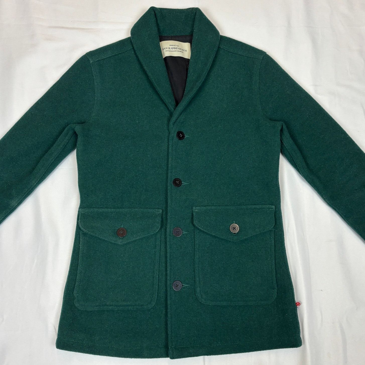 Han Kjobenhavn Han Kjobenhavn Wool Overcoat Jacket Men's Small Shawl Collar Size US S / EU 44-46 / 1 - 2 Thumbnail