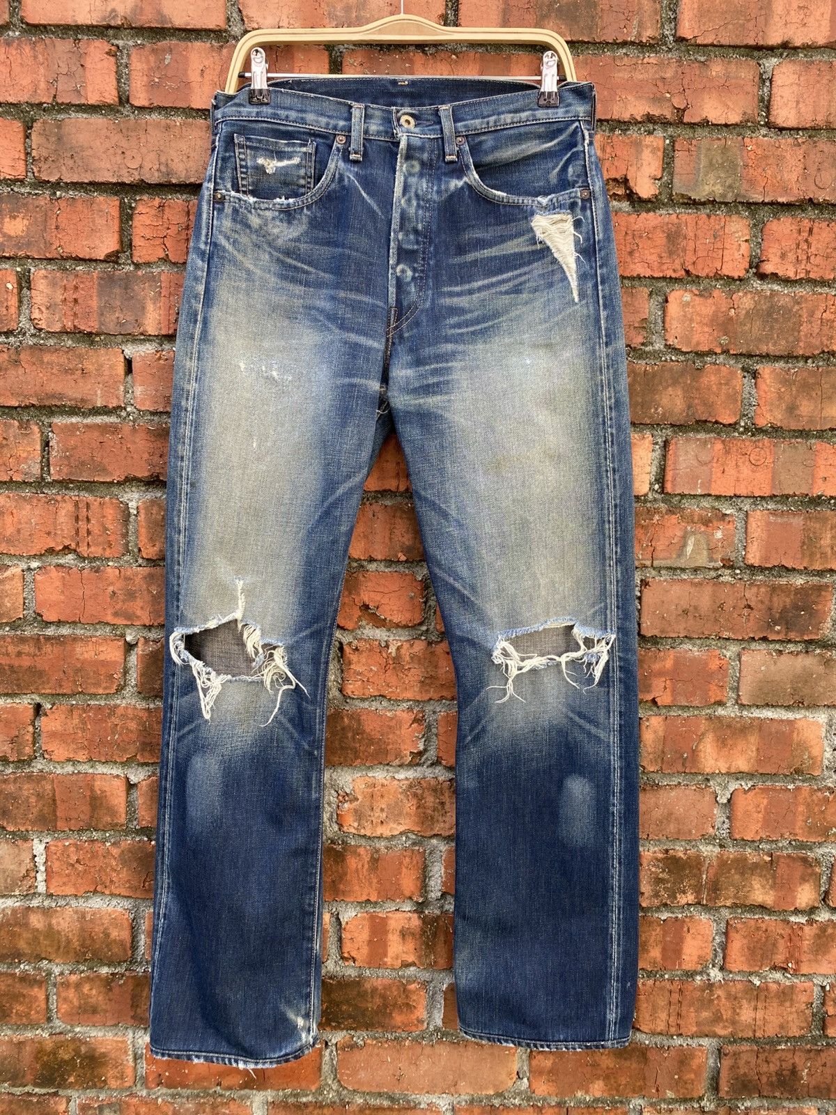 Levi's Vintage Clothing W32x31 Vintage levi's 501 redline big E distressed Size US 32 / EU 48 - 1 Thumbnail