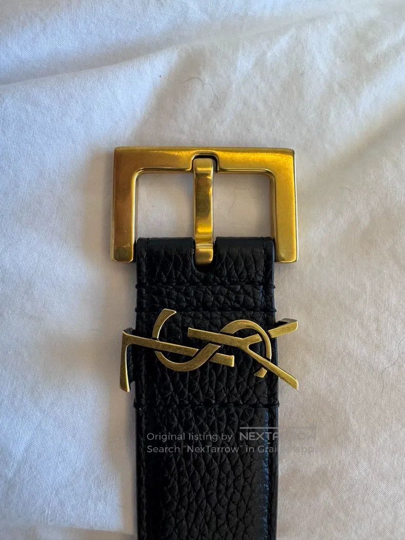 Saint Laurent Paris Saint Laurent Paris size 65 Purple women's metal Y-buckle Size ONE SIZE - 3 Thumbnail
