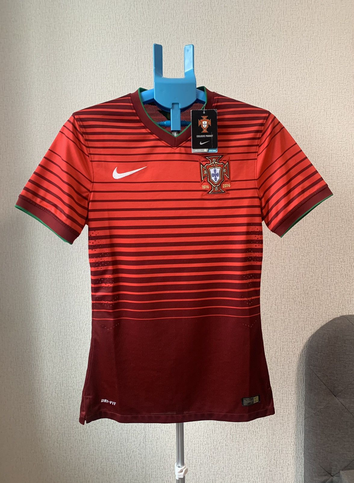 Nike World Cup Nike Portugal Authentic Match Player Issue Jersey Size US S / EU 44-46 / 1 - 1 Thumbnail
