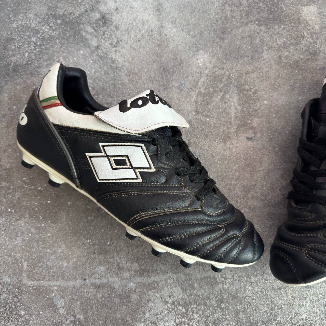 Lotto Sport × Vintage Lotto 90s Vintage Retro Leather Football Boots Soccer Cleats Size US 10.5 / EU 43-44 - 5 Thumbnail