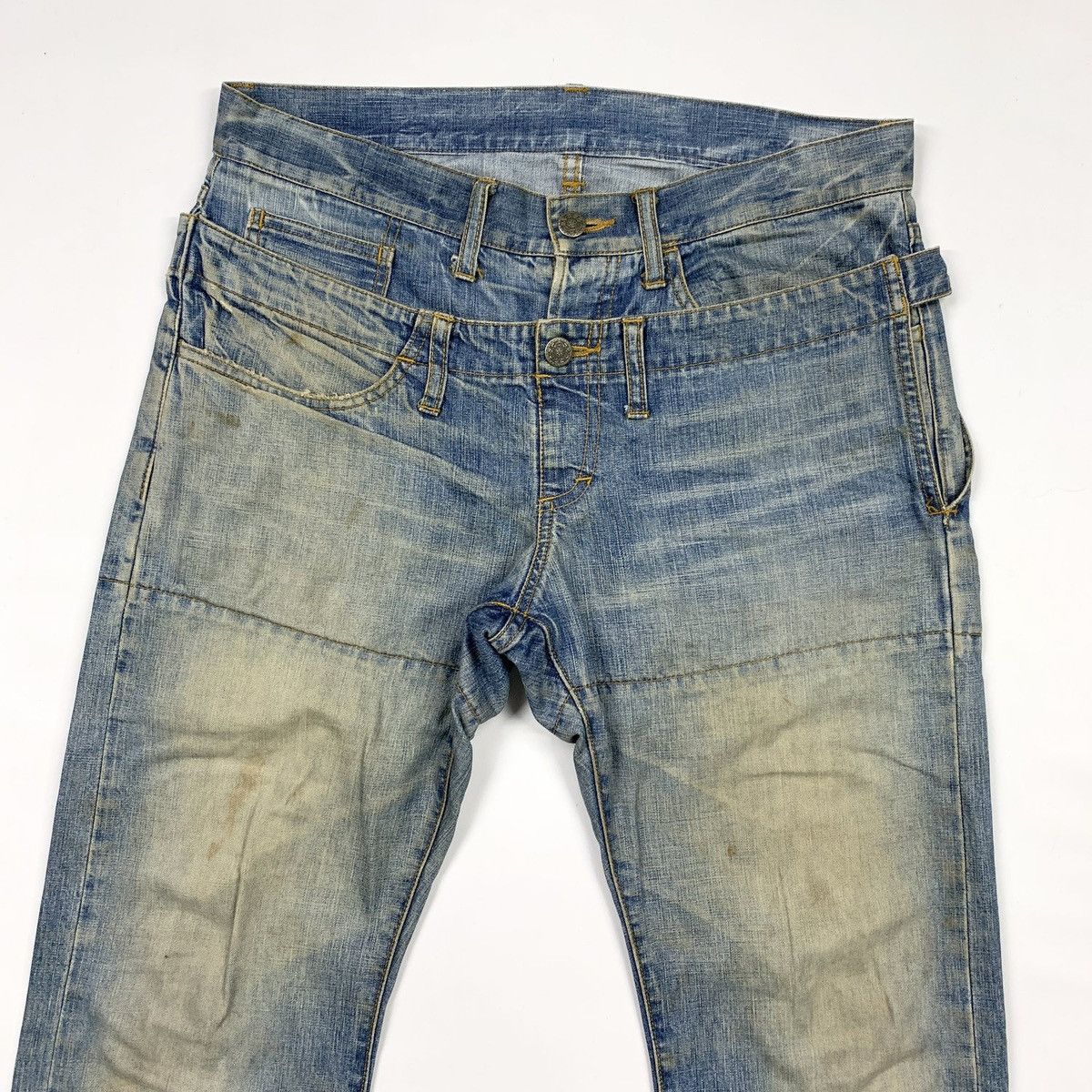 CABANE de ZUCCa Double Waist Jeans Size US 31 - 2 Thumbnail