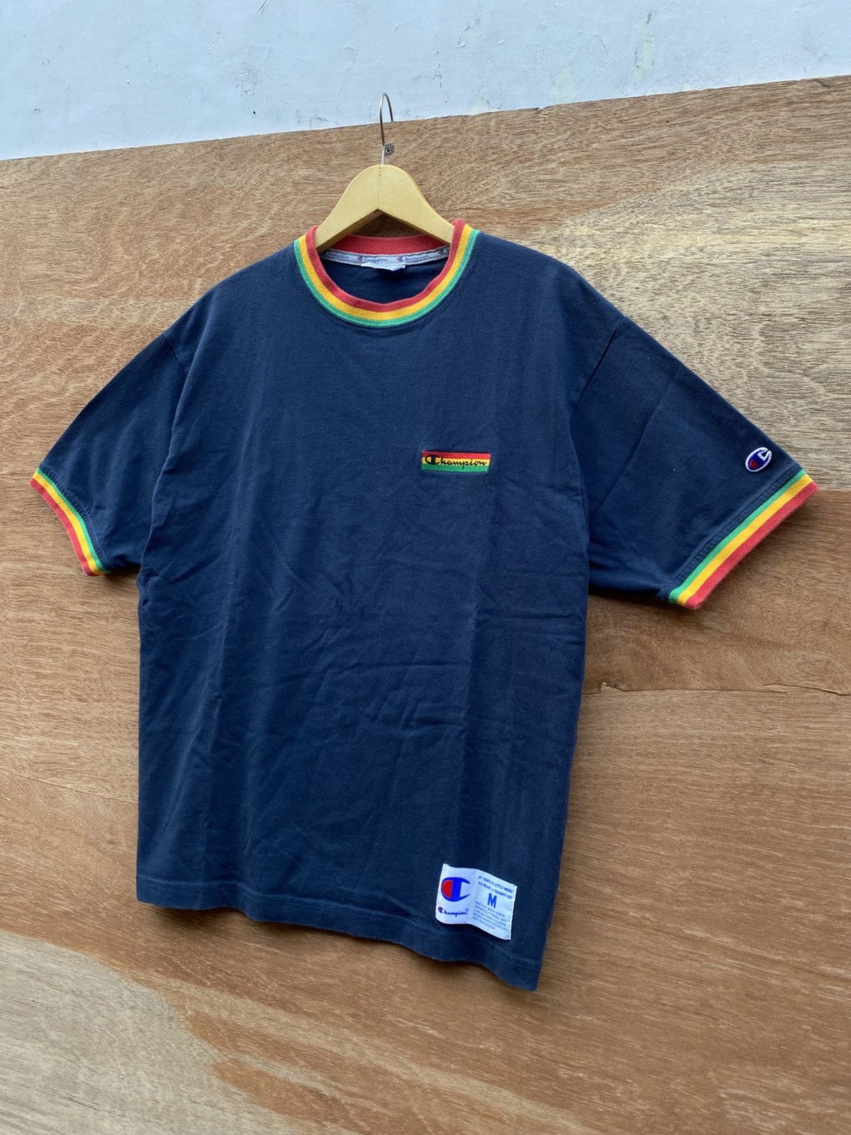 Champion 2000s champion ringer tshirt reggae edition Size US L / EU 52-54 / 3 - 3 Thumbnail