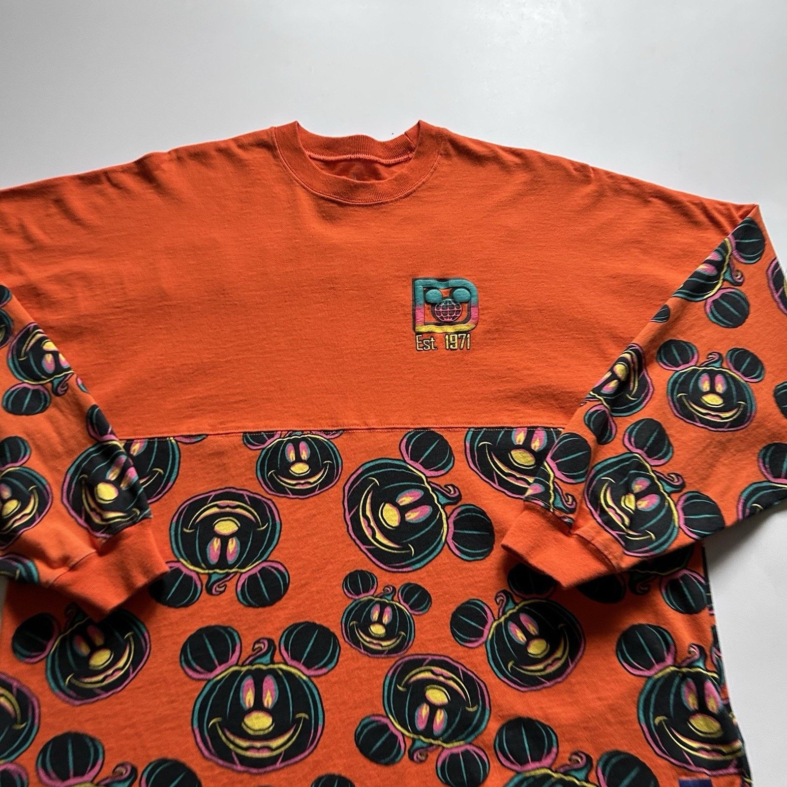 Disney × Mickey Mouse × Vintage Disney Land Halloween Mickey Mouse Spirit Jersey Shirt Large Size US L / EU 52-54 / 3 - 4 Thumbnail