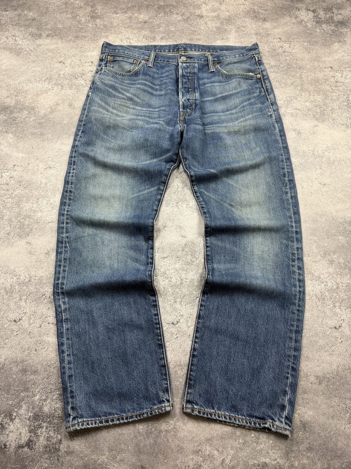 Levi's Vintage Levi’s 501 Flared Baggy Denim Jeans Blue Pants Size US 36 / EU 52 - 1 Thumbnail