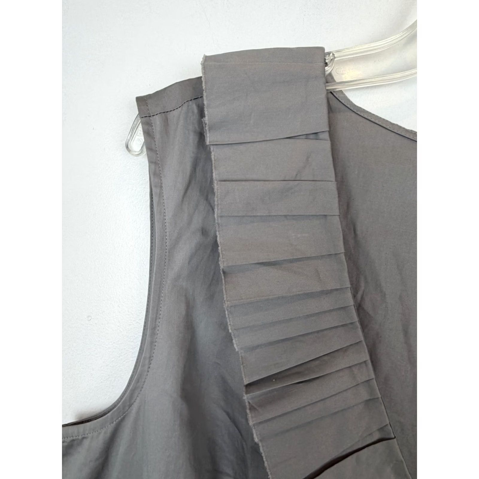 Loft Loft Ann Taylor Gray Sleeveless Wrap Dress Womens Size 14 Belted Waist Office Faux Size XL / US 12-14 / IT 48-50 - 4 Thumbnail