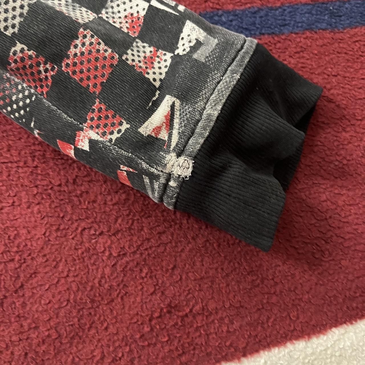 Other H+ Broken glass checkered abstract black white red hoodie Size US XL / EU 56 / 4 - 4 Thumbnail