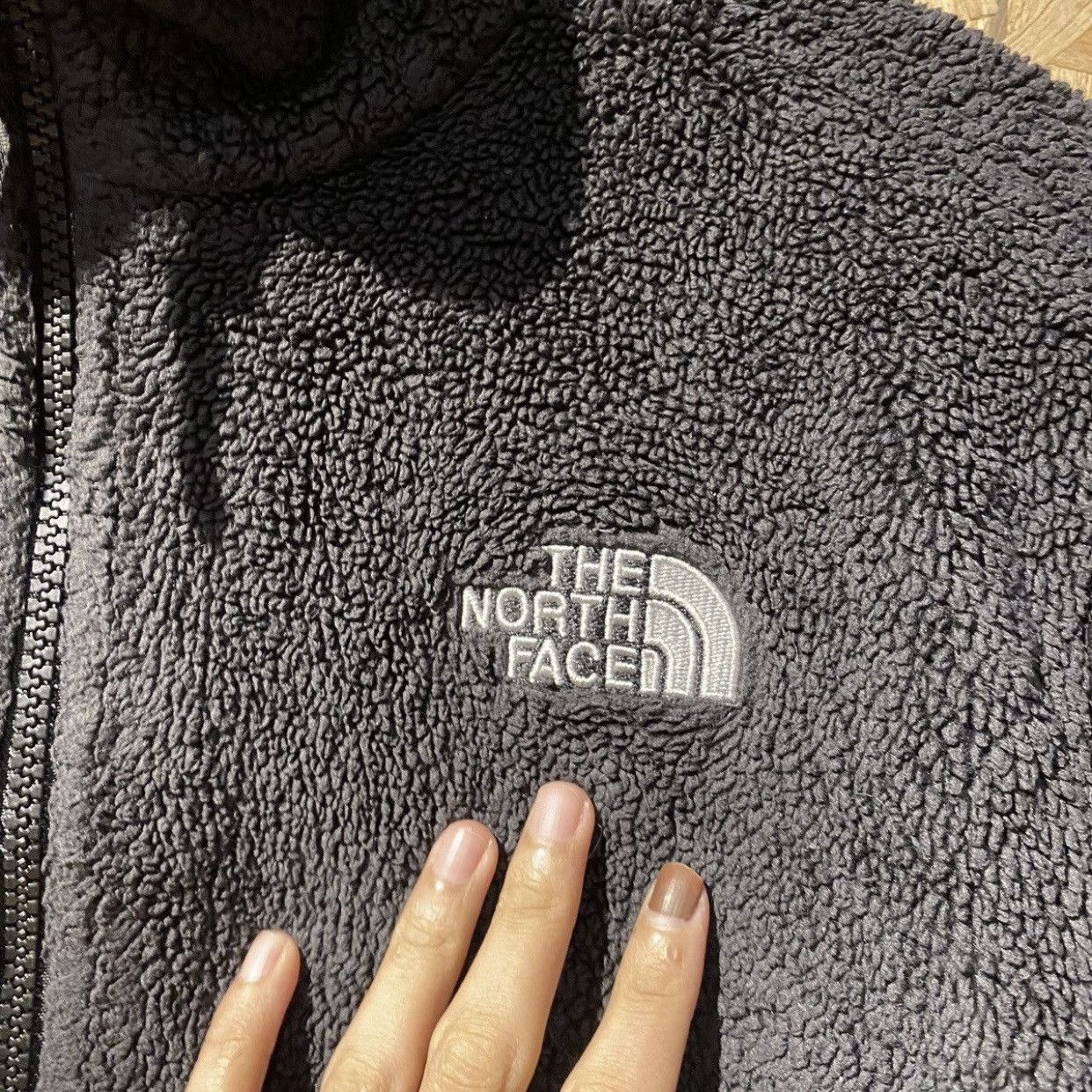The North Face × Vintage Vintage 90s Y2K The North Face Fleece Jacket Black Size L / US 10 / IT 46 - 3 Thumbnail