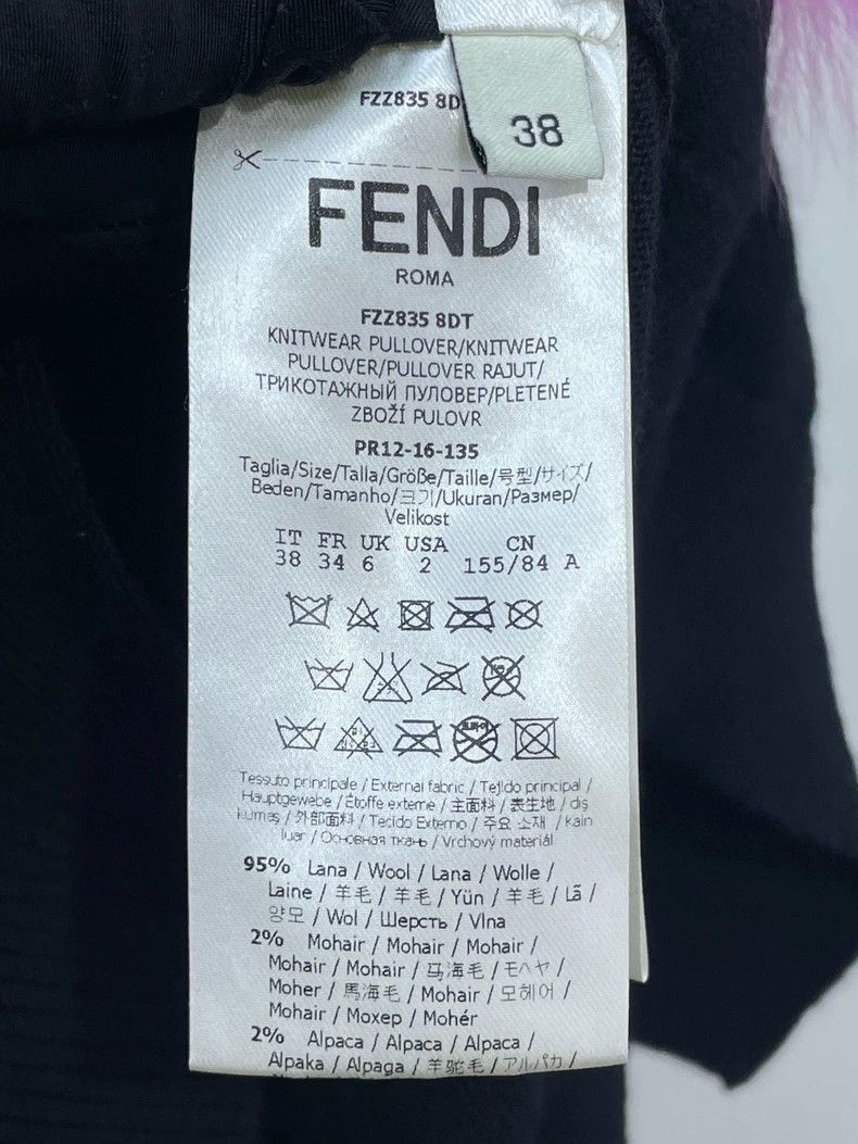 Fendi Fendi Wool Knit Sweater with Fun Design Size US M / EU 48-50 / 2 - 7 Thumbnail