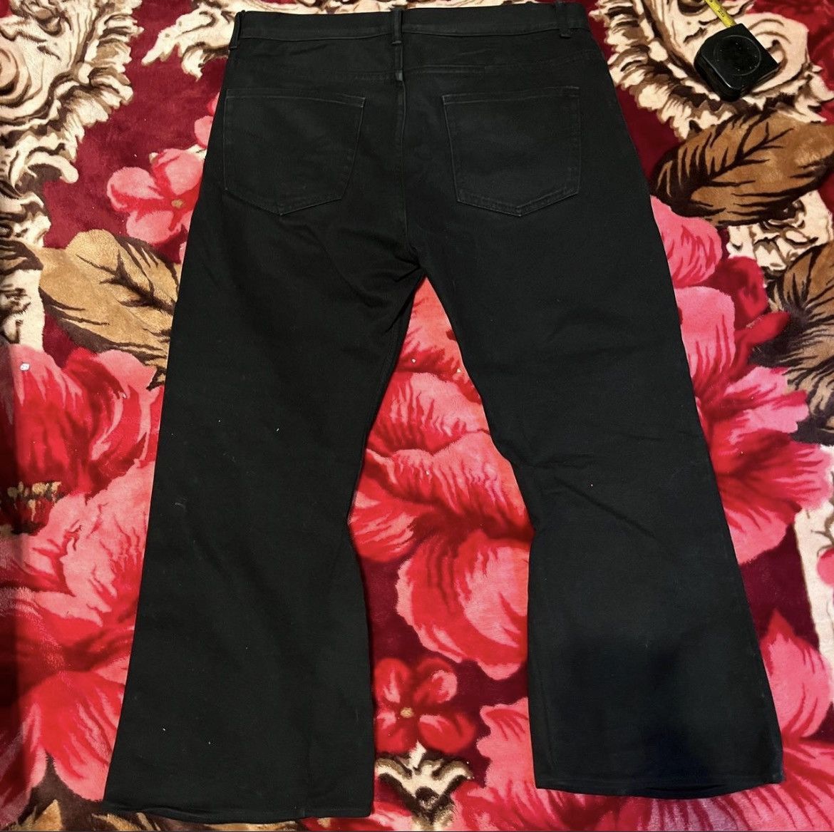 Oscar De La Renta Custom flared Oscar de la Renta black! denim jeans Size US 34 / EU 50 - 2 Thumbnail