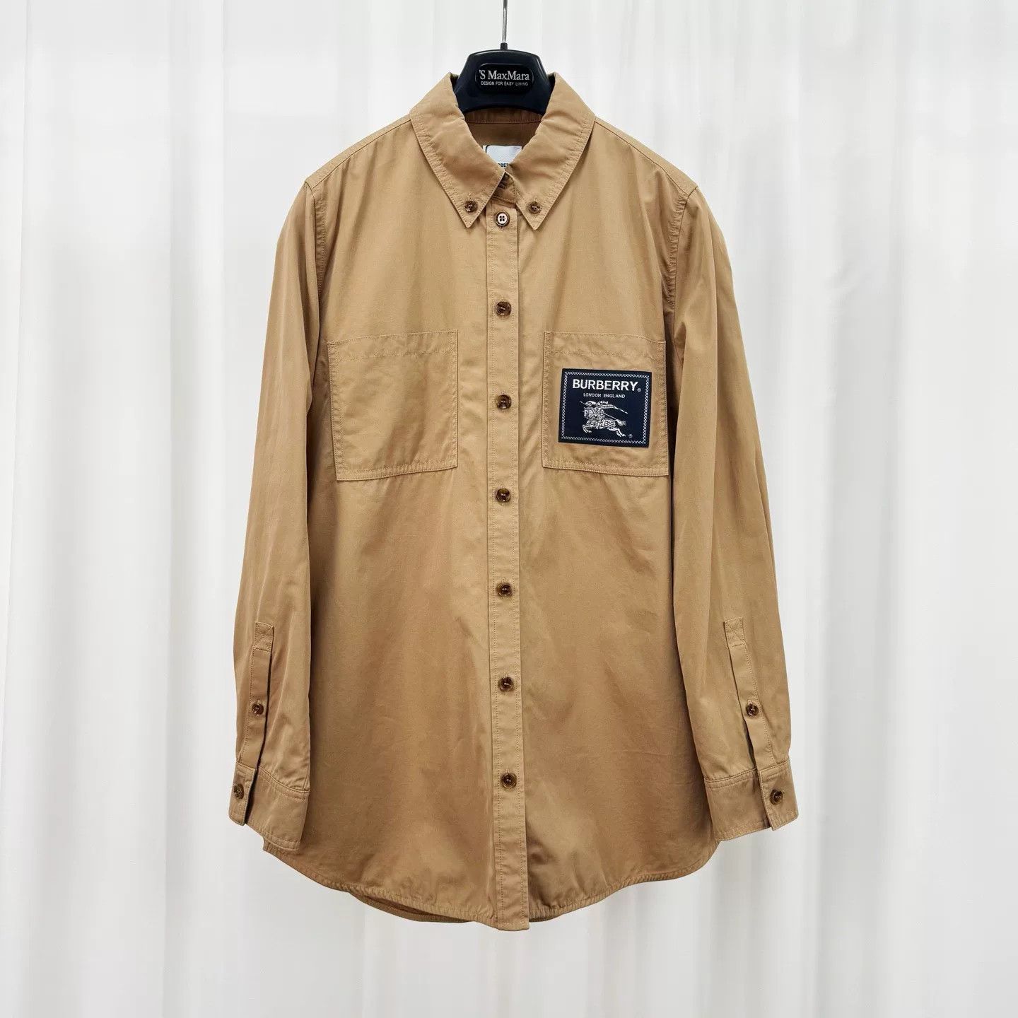 Burberry burberry khaki shirt with logo Size US M / EU 48-50 / 2 - 1 Thumbnail