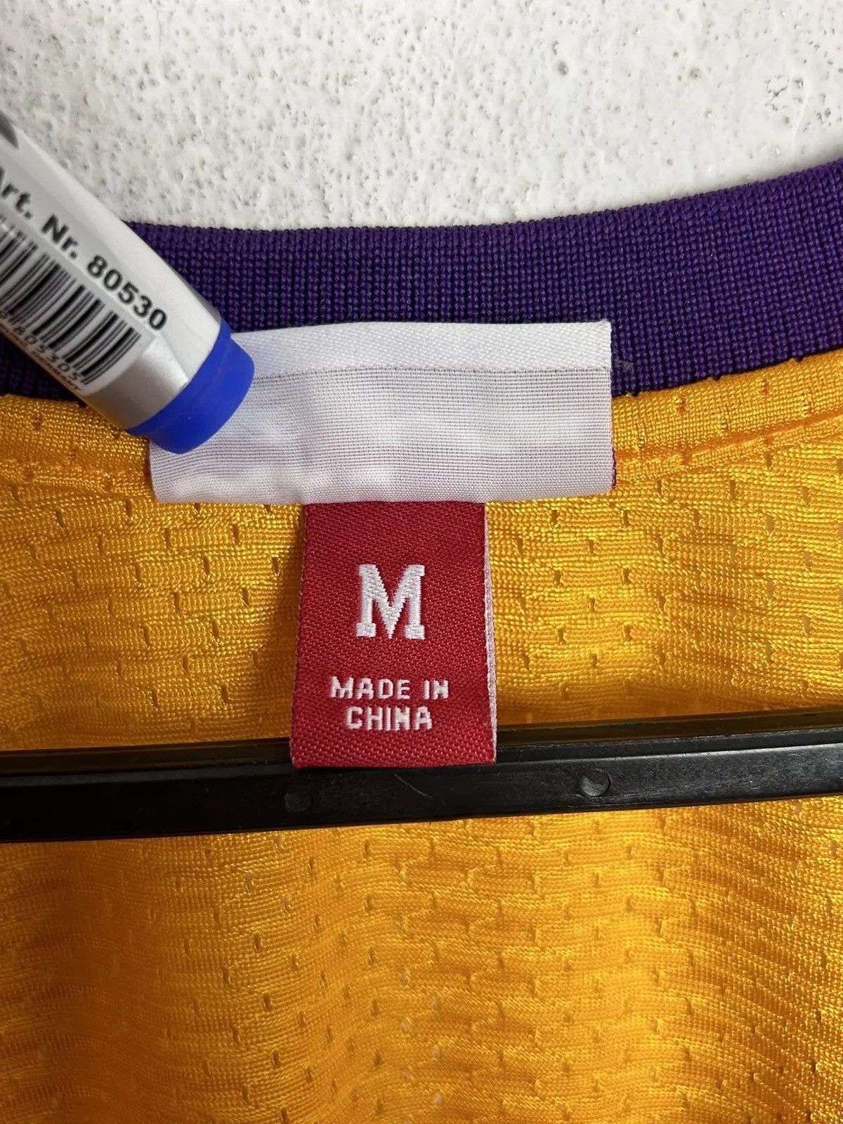 Mitchell & Ness Mitchell & Ness L.A. Lakers 2018 NBA HWC Jersey In Yellow Size US M / EU 48-50 / 2 - 6 Thumbnail