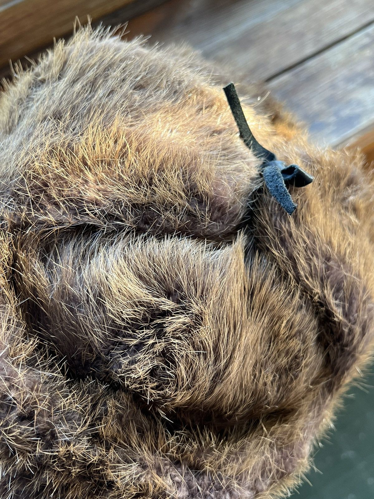 Vintage Vintage Ushanka trapper rabbit leather hat rare Size ONE SIZE - 14 Thumbnail