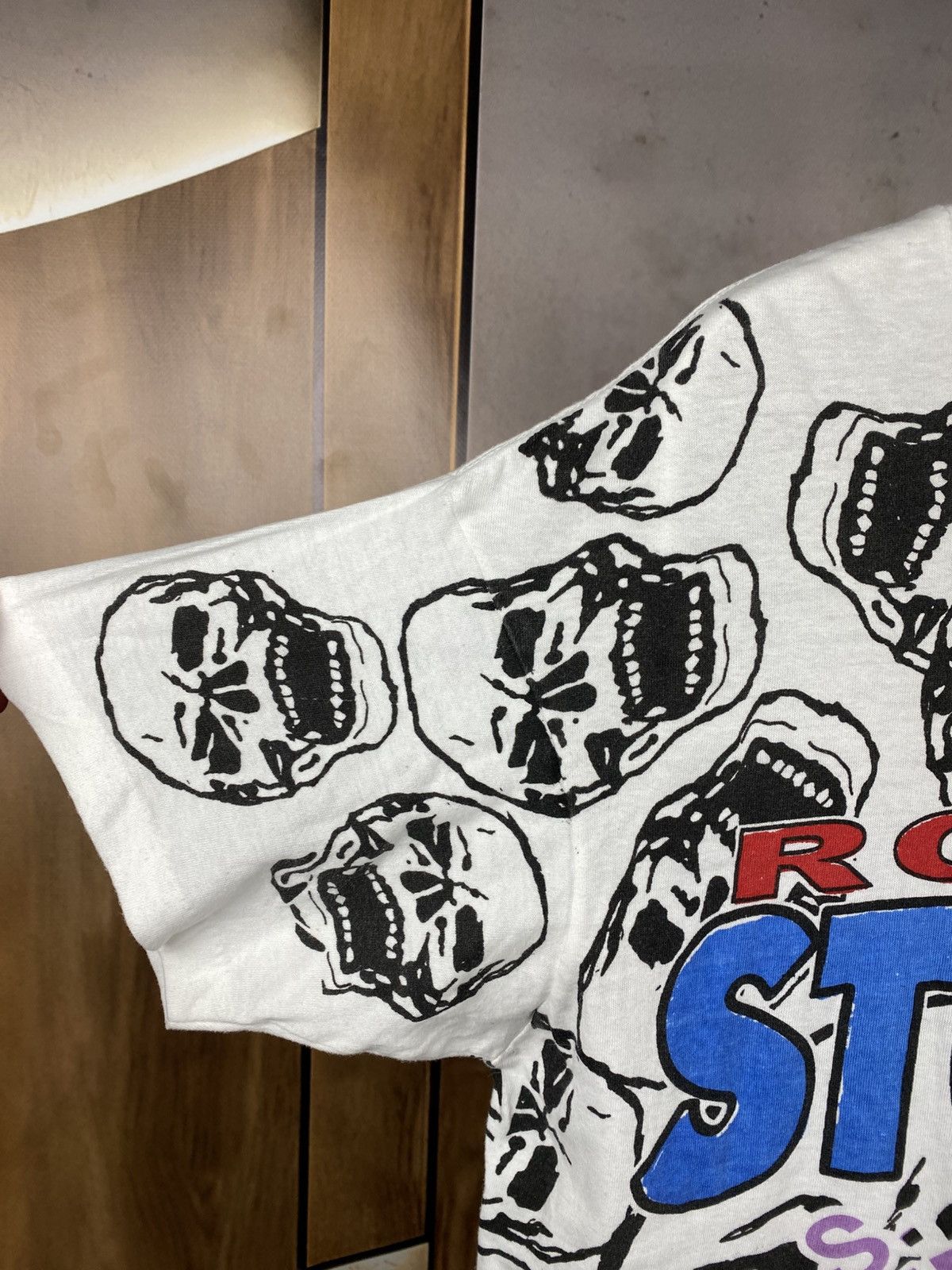 The Rolling Stones 💀Vintage 90s T-Shirt Rolling Stones Overprint U.S Tour Tee💀 Size US L / EU 52-54 / 3 - 5 Thumbnail